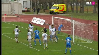 Latvijas kausa fināls futbolā. RFS - FK Jelgava. 1. puslaika momenti