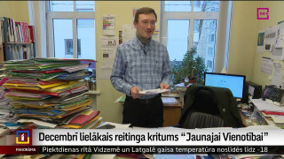 Decembrī lielākais reitinga kritums "Jaunajai Vienotībai"