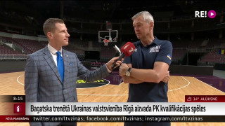 Intervija ar Ukraina basketbola izlases treneri Aināru Bagatski un karsējmeitenēm «Red Foxes»