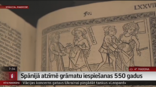 Spānijā atzīmē grāmatu iespiešanas 550 gadus