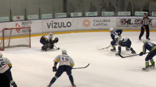 Latvijas hokeja čempionāta pusfināla spēle HK "Mogo/LSPA" - HK ""