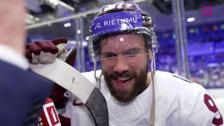 Pasaules hokeja čempionāta spēle Kazahstāna - Latvija. Intervija ar Haraldu Egli