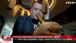 Latvijā radīta jauna, unikāla taure - subkontrabastrompete