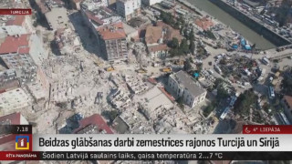 Beidzas glābšanas darbi zemestrīces rajonos Turcijā  un Sīrijā