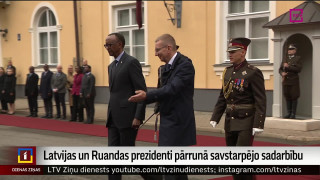 Latvijas un Ruandas prezidenti pārrunā savstarpējo sadarbību