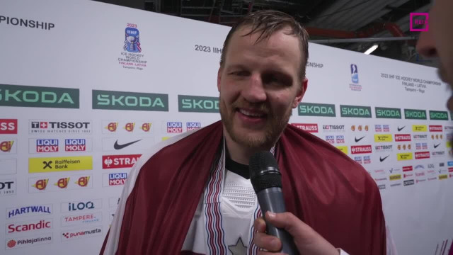 Pasaules hokeja čempionāta spēle par 3. vietu ASV - Latvija. Intervija ar Ralfu Freibergu