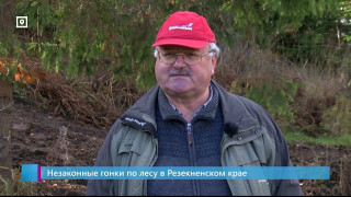 Незаконные гонки по лесу в Резекненском крае