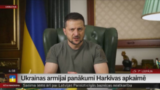 Ukrainas armijai panākumi Harkivas apkaimē