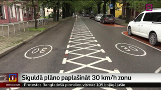 Siguldā plāno paplašināt 30 km/h zonu