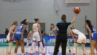 Eiropas čempionāta atlases spēle basketbolā sievietēm Latvija - Izraēla