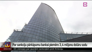 Par sankciju pārkāpumu "Swedbank" piemēro 3,4 miljonu dolāru sodu