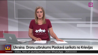 Ukraina: Dronu uzbrukums Pleskavā sarīkots no Krievijas