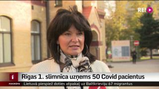 Rīgas 1. slimnīca uzņems 50 Covid pacientus