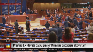 Prestižo EP Havela balvu piešķir Krievijas opozīcijas aktīvistam