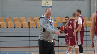 Latvijas basketbola izlase aizvada treniņus pims EČ kvalifikācijas spēlēm