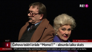 Čehova teātrī izrāde “Momo!!!” - absurda laika skats