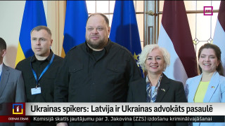 Ukrainas spīkers: Latvija ir Ukrainas advokāts pasaulē