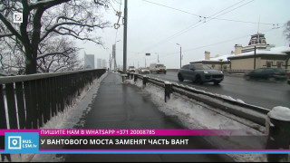 У Вантового моста заменят часть вант