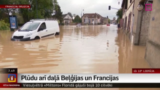 Plūdi arī daļā Beļģijas un Francijas