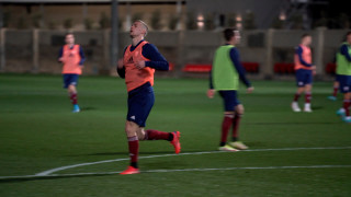 Latvijas futbola izlase Maltā aizvada intensīvus treniņus