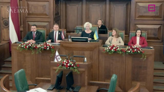 Latvijas Republikas proklamēšanas 105.gadadiena. Saeimas svinīgā sēde