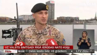 Uz valsts simtgadi Rīgā ierodas NATO kuģi