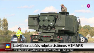 Latvijā ieradušās raķešu sistēmas HIMARS