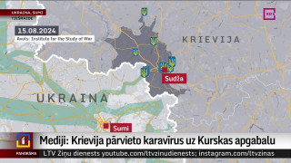 Mediji: Krievija pārvieto karavīrus uz Kurskas apgabalu