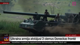 Ukraina armija atstājusi 2 ciemus Doneckas frontē