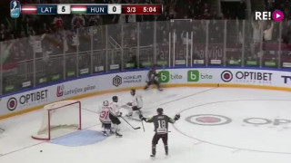 Hokeja spēle Latvija - Ungārija 6:0