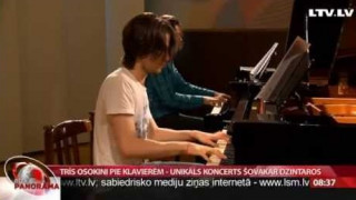 Trīs Osokini pie klavierēm - unikāls koncerts šovakar Dzintaros