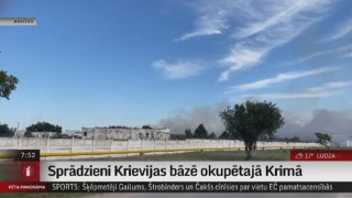 Sprādzieni Krievijas bāzē okupētajā Krimā
