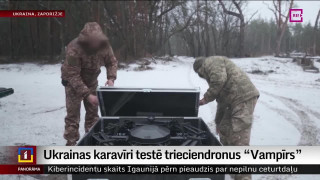 Ukrainas karavīri testē trieciendronu "Vampīrs"