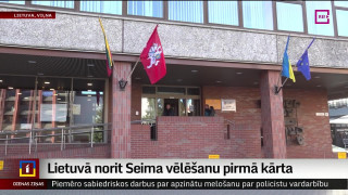 Lietuvā norit Seima vēlēšanu pirmā kārta