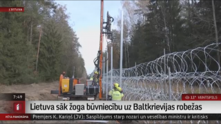 Lietuva sāk žoga būvniecību uz Baltkrievijas robežas