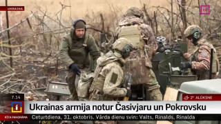 Ukrainas armija notur Časivjaru un Pokrovsku