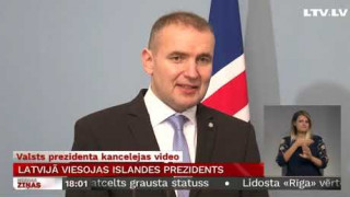 Latvijā viesojas Islandes prezidents