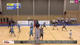 LČ volejbolā finālā Jēkabpils Lūši pieveic RTU/Robežsardze-Jūrmala un pagarina sēriju