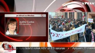 Opozīcija pulcē atbalstītājus Minskas centrā