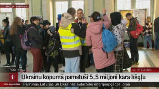 Ukrainu kopumā pametuši 5,5 miljoni kara bēgļu