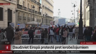 Daudzviet Eiropā protestē pret ierobežojumiem
