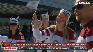 Latvijas izlase Pasaules čempionātu hokejā sāk ar uzvaru