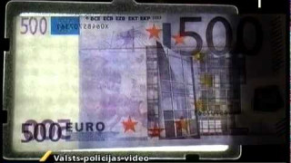 Kopējot vilto eiro naudas zīmes