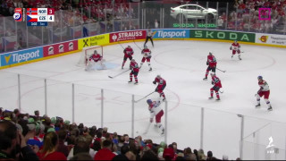 Pasaules hokeja čempionāta spēles Norvēģija - Čehija epizodes