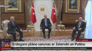 Erdogans plāno sarunas ar Zelenski un Putinu