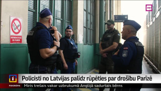 Policisti no Latvijas palīdz rūpēties par drošību Parīzē