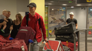 Latvijas U20 hokeja izlase atgriežas mājās