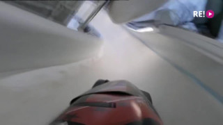 Pasaules kauss bobslejā. 1.brauciens četriniekiem. Pārraide no Leikplesidas