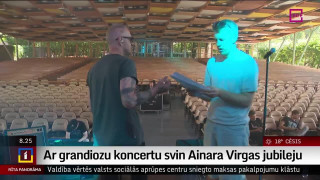 Ar grandiozu koncertu svin Ainara Virgas jubileju