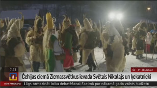 Čehijas ciemā Ziemassvētkus ievada Svētais Nikolajs